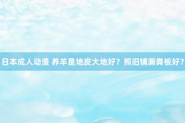 日本成人动漫 养羊是地皮大地好？照旧铺漏粪板好？