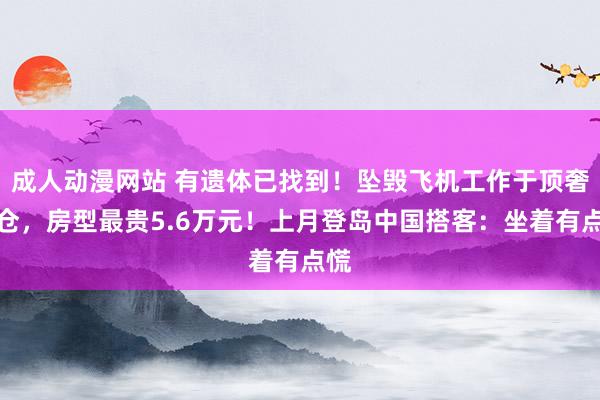 成人动漫网站 有遗体已找到！坠毁飞机工作于顶奢货仓，房型最贵5.6万元！上月登岛中国搭客：坐着有点慌