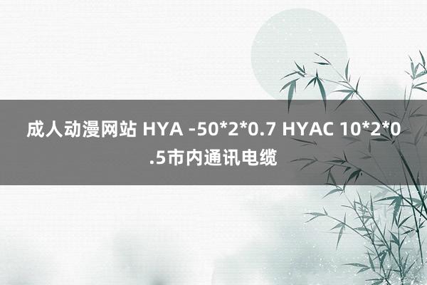 成人动漫网站 HYA -50*2*0.7 HYAC 10*2*0.5市内通讯电缆