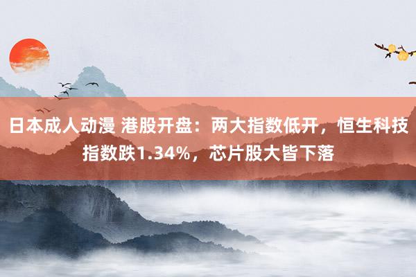 日本成人动漫 港股开盘：两大指数低开，恒生科技指数跌1.34%，芯片股大皆下落