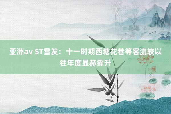 亚洲av ST雪发：十一时期西塘花巷等客流较以往年度显赫擢升