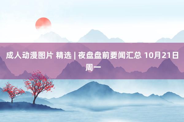 成人动漫图片 精选 | 夜盘盘前要闻汇总 10月21日 周一