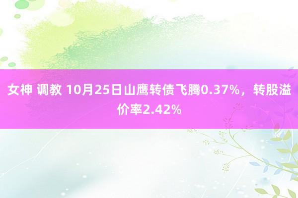 女神 调教 10月25日山鹰转债飞腾0.37%，转股溢价率2.42%