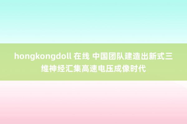 hongkongdoll 在线 中国团队建造出新式三维神经汇集高速电压成像时代