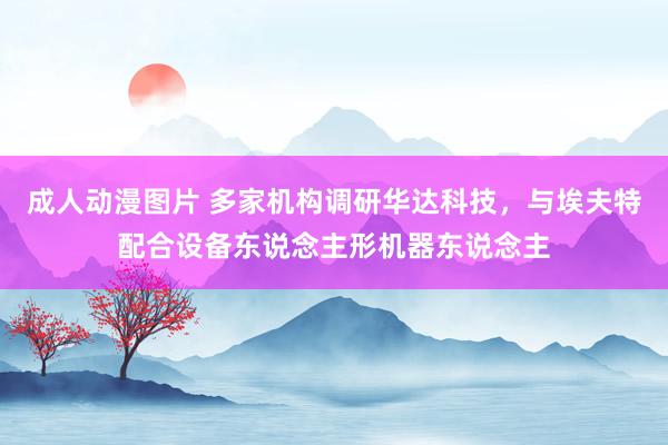 成人动漫图片 多家机构调研华达科技，与埃夫特配合设备东说念主形机器东说念主