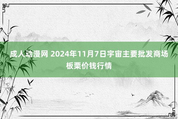 成人动漫网 2024年11月7日宇宙主要批发商场板栗价钱行情