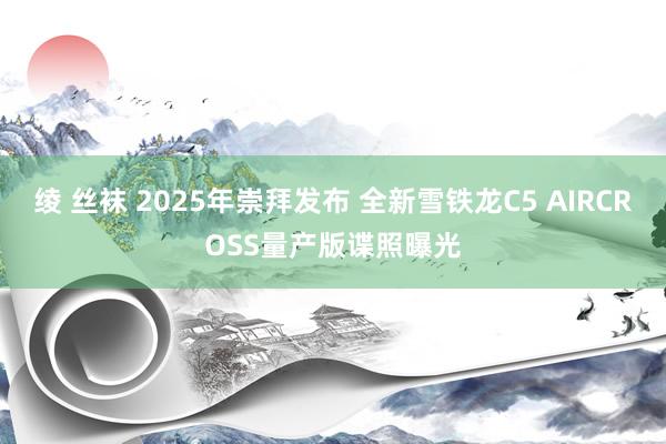 绫 丝袜 2025年崇拜发布 全新雪铁龙C5 AIRCROSS量产版谍照曝光