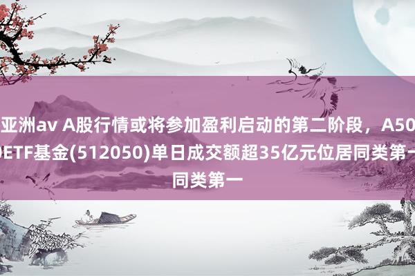 亚洲av A股行情或将参加盈利启动的第二阶段，A500ETF基金(512050)单日成交额超35亿元位居同类第一