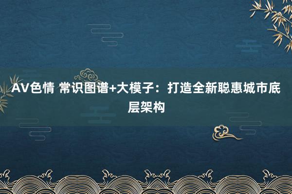 AV色情 常识图谱+大模子：打造全新聪惠城市底层架构