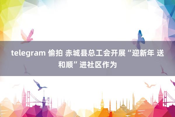 telegram 偷拍 赤城县总工会开展“迎新年 送和顺”进社区作为