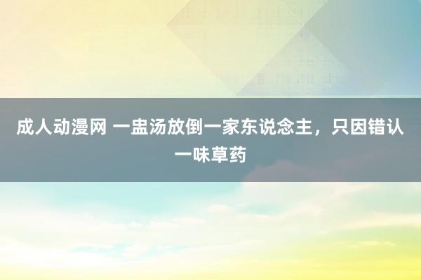 成人动漫网 一盅汤放倒一家东说念主，只因错认一味草药