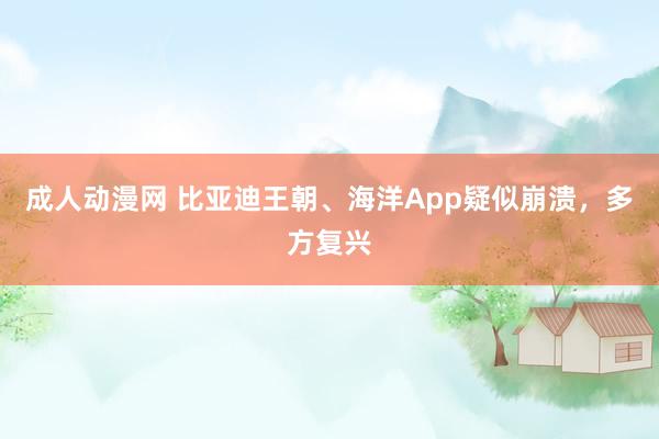 成人动漫网 比亚迪王朝、海洋App疑似崩溃，多方复兴